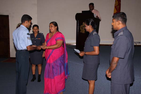 ගුවන් හමුදා සේවා වනිතා මහා සභා රැස්වීම සාර්ථකව පසුගියදා නිමවේ