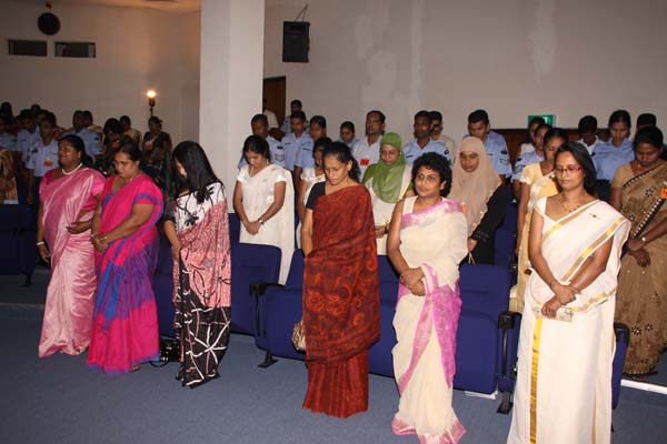ගුවන් හමුදා සේවා වනිතා මහා සභා රැස්වීම සාර්ථකව පසුගියදා නිමවේ