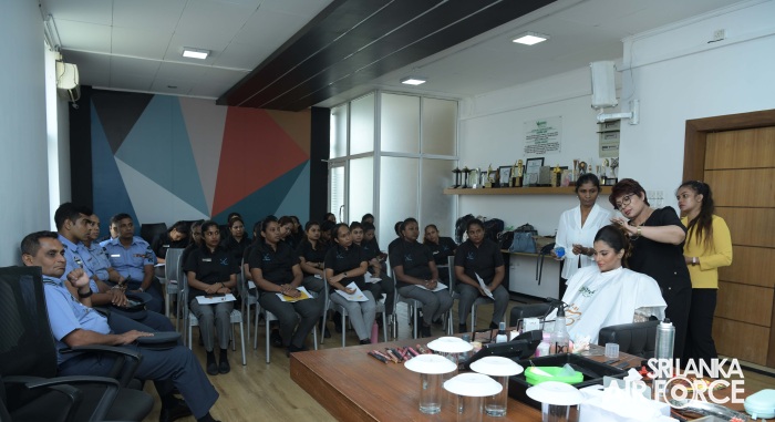 RENOWNED BEAUTICIAN CHANDANI BANDARA CONDUCTS SPECIAL BRIDAL STYLING WORKSHOP FOR SLAF BEAUTICIANS