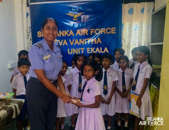 SEVA VANITHA UNIT OF SLAF TRADE TRAINING SCHOOL EKALA CONDUCTS BOOK DONATION PROGRAMME