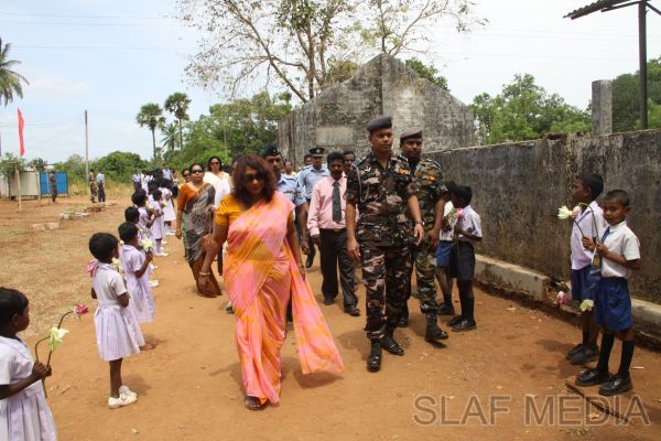 SLAF Seva Vanitha Unit Conducts Community Welfare Project at 'Awwenagar Vidyalaya'