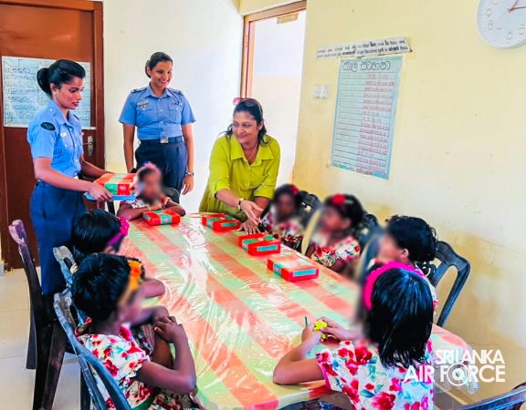 CHARITABLE DONATION DRIVE BY THE SEVA VANITHA UNIT OF SLAF STATION PALAVI