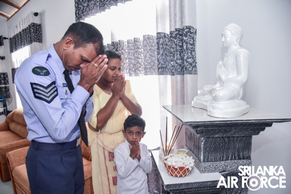 SLAF SEVA VANITHA UNIT CONDUCTS A HOUSEWARMING CEREMONY