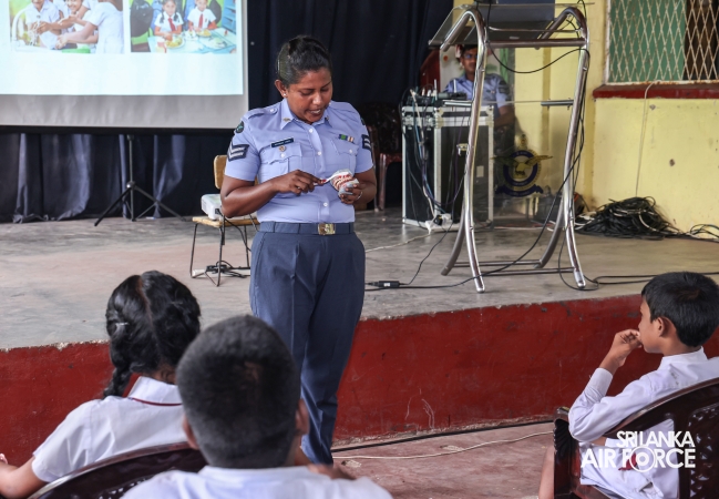 SEVA VANITHA UNIT OF SLAF BASE KATUNAYAKE CONDUCTS SHRAMADANA CAMPAIGN AND HEALTH AWARENESS PROGRAMME