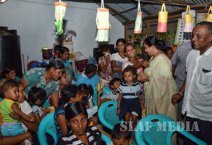 Seva Vanitha Chairperson Assists To SLAF Needy Personnel