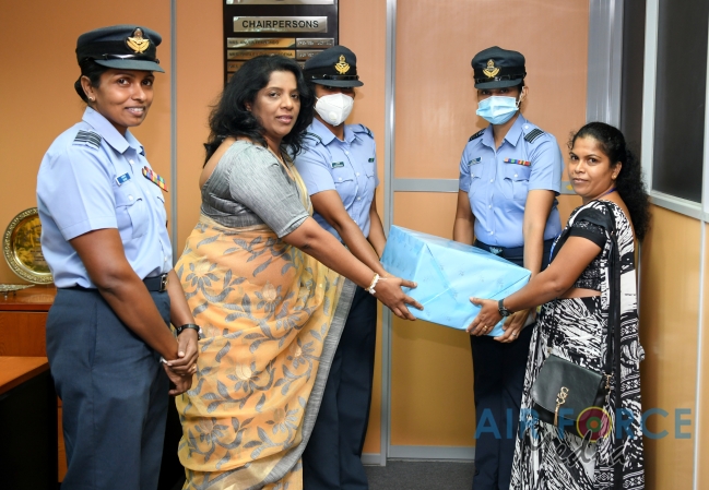 Donation of Wheel Chairs by SLAF Seva Vanitha Unit
