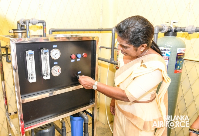 SLAF SEVA VANITHA UNIT OPENS RO PLANT IN WEERAWILA