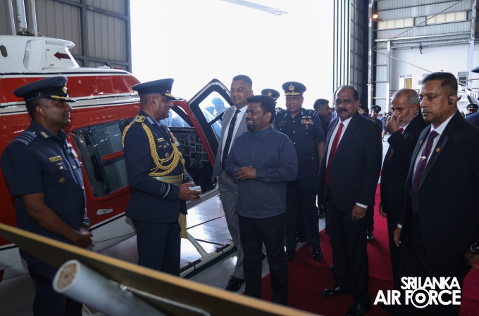 SLAF
INDUCTS TH-57 SEA RANGER HELICOPTERS TO STRENGTHEN ROTARY-WING TRAINING
AND OPERATIONAL CAPABILITIES