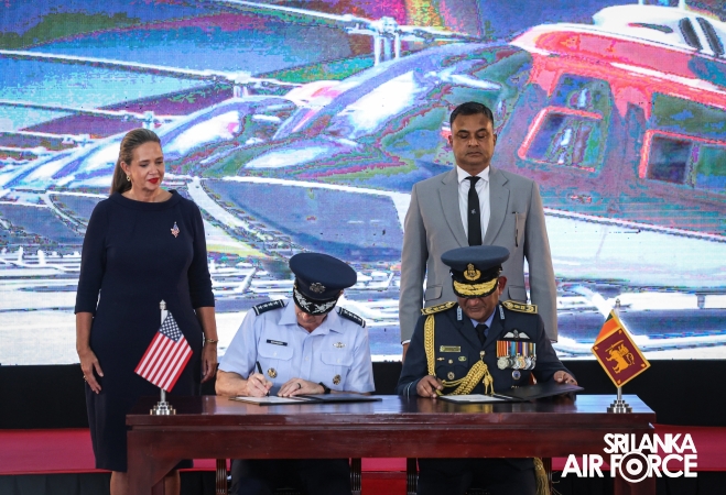 SLAF
INDUCTS TH-57 SEA RANGER HELICOPTERS TO STRENGTHEN ROTARY-WING TRAINING
AND OPERATIONAL CAPABILITIES