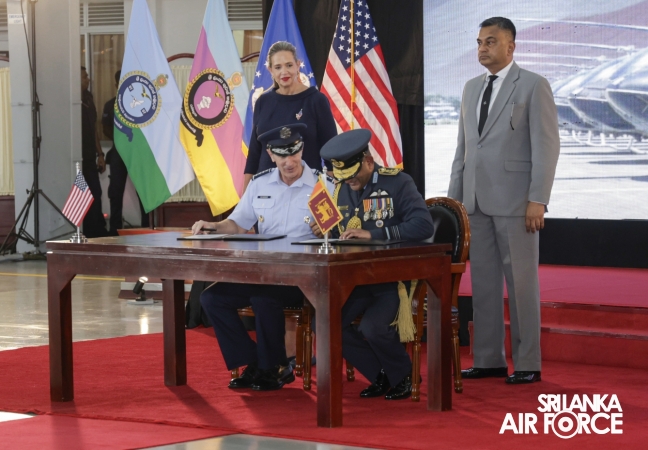 SLAF
INDUCTS TH-57 SEA RANGER HELICOPTERS TO STRENGTHEN ROTARY-WING TRAINING
AND OPERATIONAL CAPABILITIES