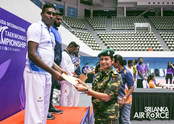 SLAF
PLAYERS PERFORMED AT 1ST SOUTH ASIAN OPEN TAEKWONDO INTERNATIONAL
CHAMPIONSHIP 2023