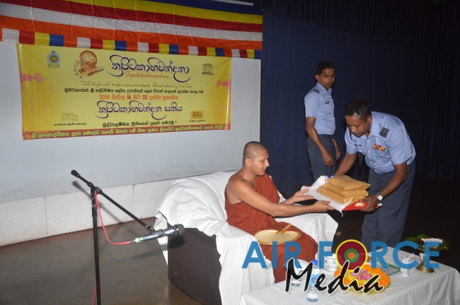 SLAF conducts 'Thripitakabhivandana' Programmes