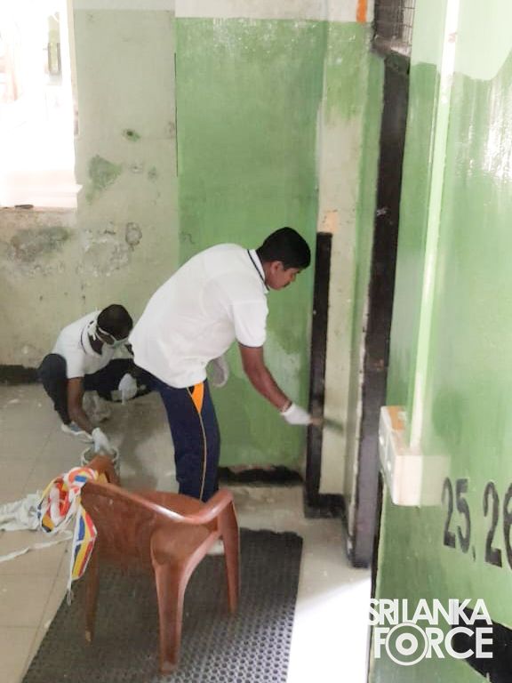 Sri Lanka SLAF Trade Training School Ekala launched a commendable community service project at the Cardio-thoracic Unit (Ward 25/26) of t