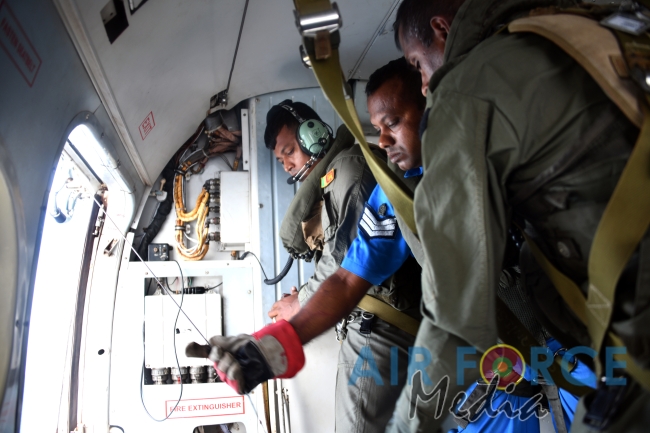 'Tuskers of the Sky' Conducts Maritime Search and Rescue Operation with Sri Lanka Navy