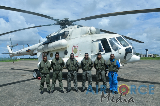 'Tuskers of the Sky' Conducts Maritime Search and Rescue Operation with Sri Lanka Navy