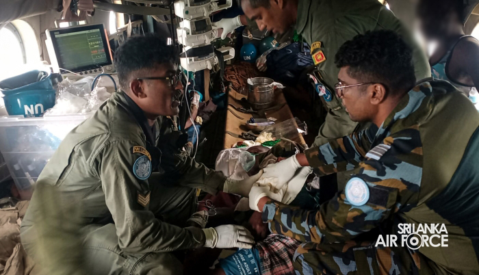 SLAF EXECUTES URGENT CASEVAC IN AM DAFOK