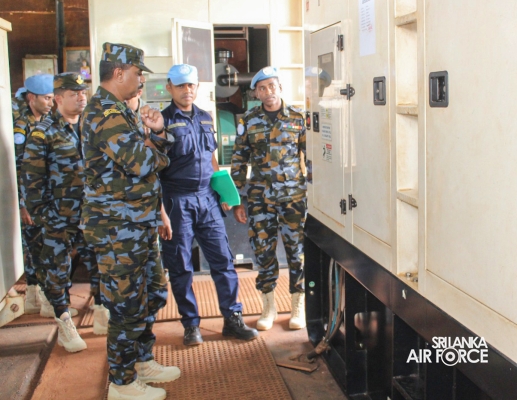 HIGHER LEVEL SUPERVISION VISIT AT SRI LANKA AVIATION UNIT, MINUSCA, CENTRAL AFRICAN REPUBLIC