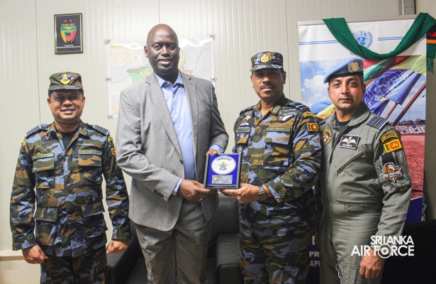 HIGHER LEVEL SUPERVISION VISIT AT SRI LANKA AVIATION UNIT, MINUSCA, CENTRAL AFRICAN REPUBLIC