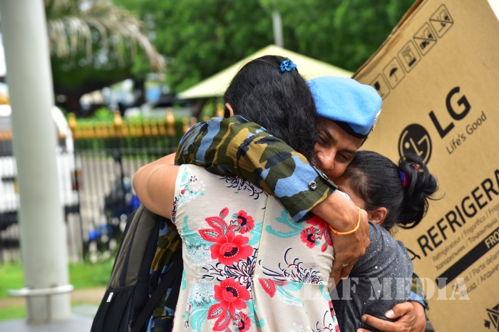 SLAF Personnel of UNPK HELI-DEPLOYMENT (MINUSCA) Return to Sri Lanka