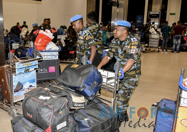 SLAF Contingent Returns From South Sudan