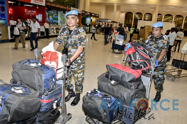SLAF Contingent Returns From South Sudan