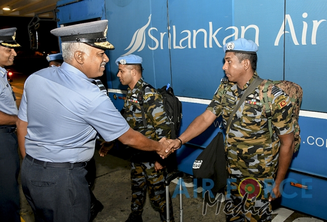 SLAF Contingent Returns From South Sudan