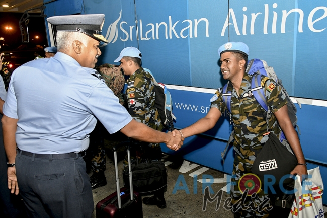 SLAF Contingent Returns From South Sudan