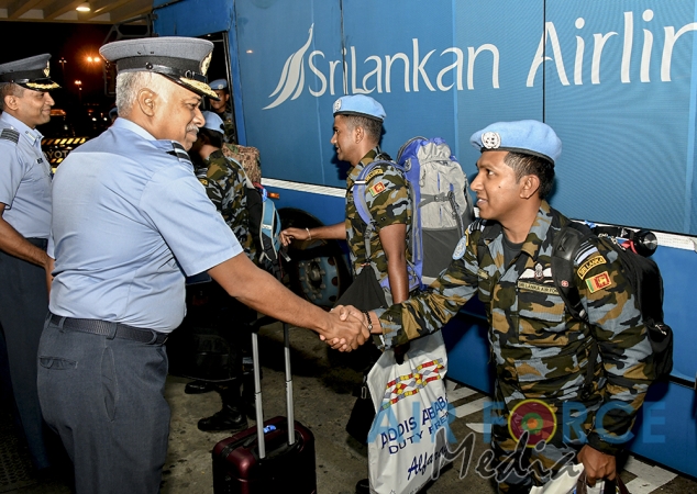 SLAF Contingent Returns From South Sudan