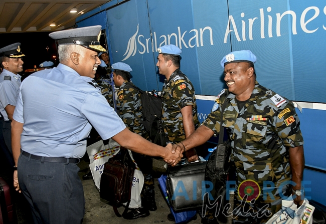SLAF Contingent Returns From South Sudan