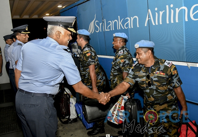 SLAF Contingent Returns From South Sudan