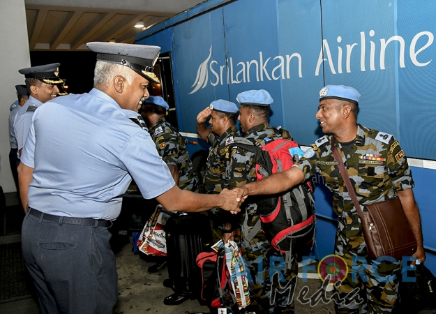 SLAF Contingent Returns From South Sudan