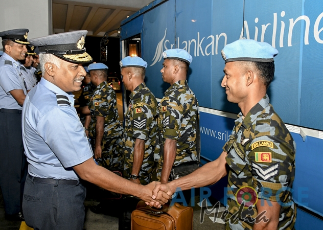 SLAF Contingent Returns From South Sudan