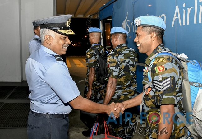 SLAF Contingent Returns From South Sudan