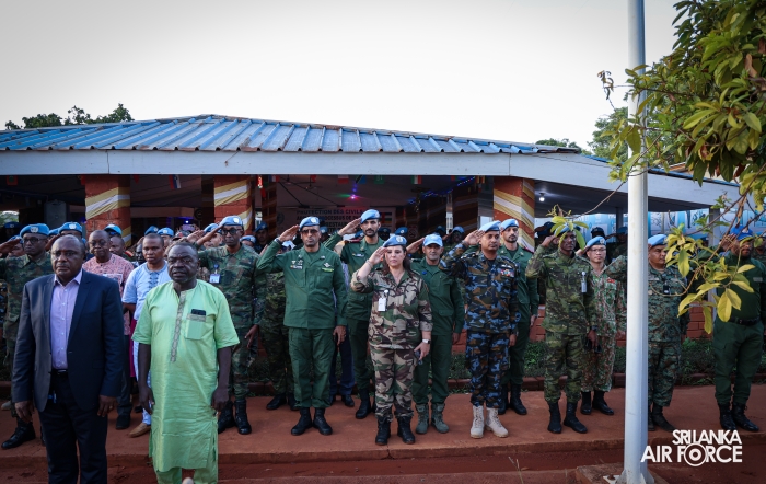 11TH SRI LANKA AVIATION CONTINGENT IN MINUSCA CELEBRATES INTERNATIONAL PEACEKEEPERS’ DAY