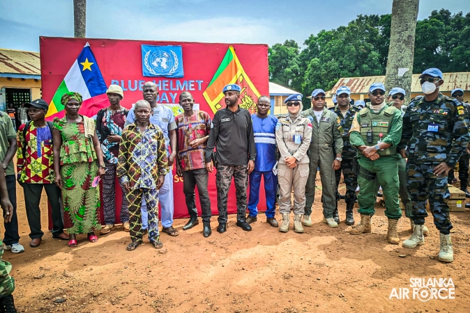 11TH SRI LANKA AVIATION CONTINGENT IN MINUSCA CELEBRATES INTERNATIONAL PEACEKEEPERS’ DAY