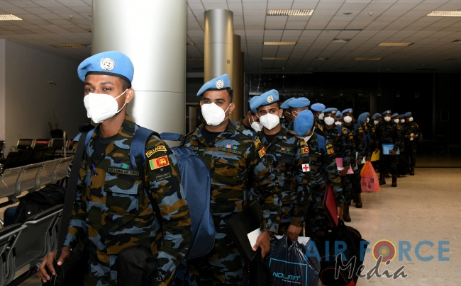 SECOND REPLACEMENT GROUP DEPARTS SRI LANKA FOR 5TH SLAF AVIATION CONTINGENT OF UNMISS