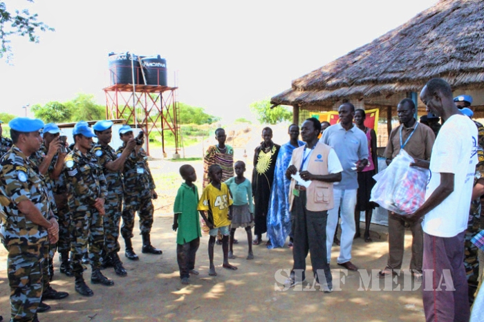 SLAF Aviation Unit in South Sudan Patronage Needy People in Bor