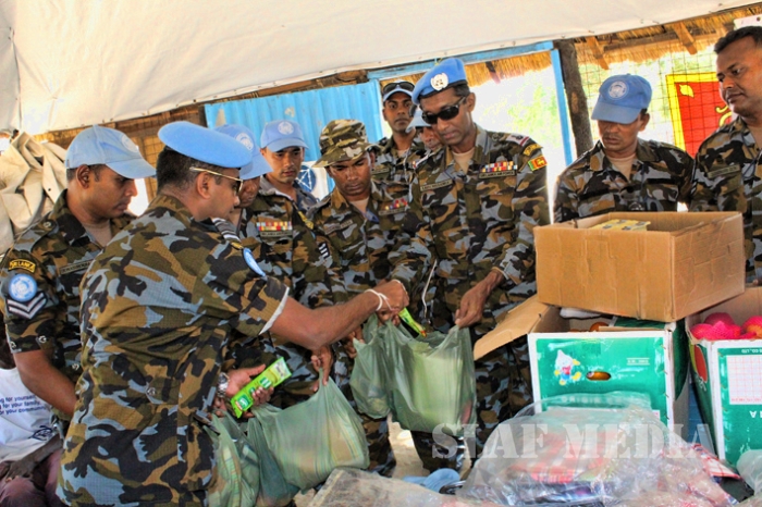 SLAF Aviation
Unit in South Sudan Patronage Needy People in Bor