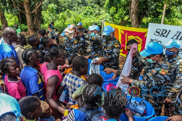 SLAF Contingent in MINUSCA Conduct Yet another CIMIC Activity