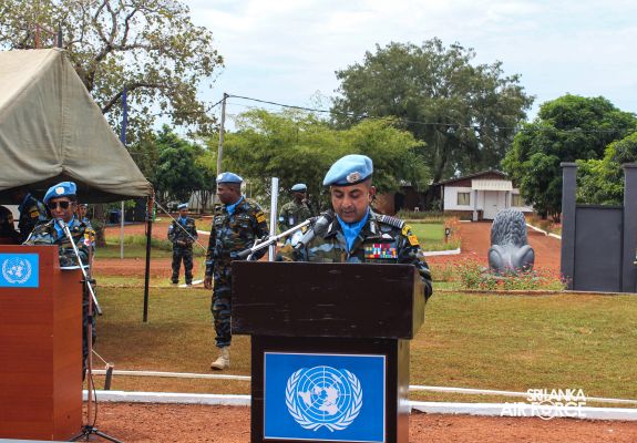A ‘GUWAN MIMEDAL AWARDING PARADE HONOURS 9TH SLAF CONTINGENT'S COMMITMENT TO MINUSCA AT CENTRAL AFRICAN REPUBLIC