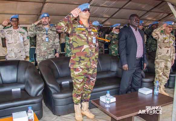 A ‘GUWAN MIMEDAL AWARDING PARADE HONOURS 9TH SLAF CONTINGENT'S COMMITMENT TO MINUSCA AT CENTRAL AFRICAN REPUBLIC
