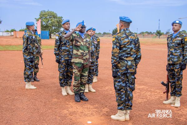 A ‘GUWAN MIMEDAL AWARDING PARADE HONOURS 9TH SLAF CONTINGENT'S COMMITMENT TO MINUSCA AT CENTRAL AFRICAN REPUBLIC