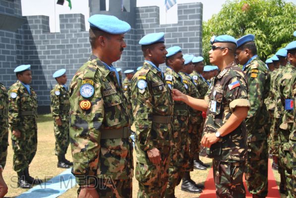 UN Medals
Awarded to Sri Lankan Peacekeepers in Republic of Haiti