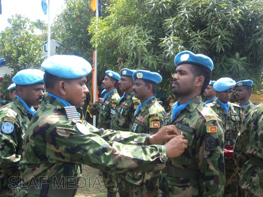 UN Medals
Awarded to Sri Lankan Peacekeepers in Republic of Haiti