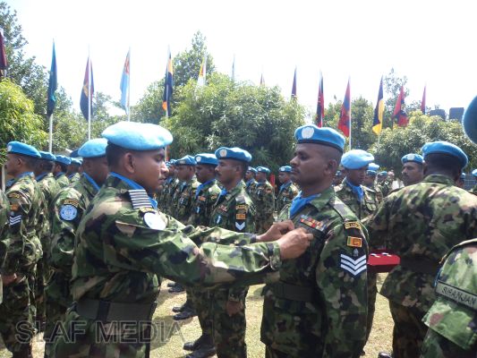 UN Medals
Awarded to Sri Lankan Peacekeepers in Republic of Haiti