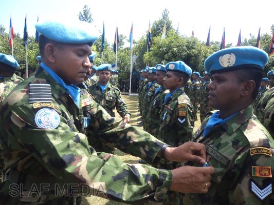 UN Medals
Awarded to Sri Lankan Peacekeepers in Republic of Haiti