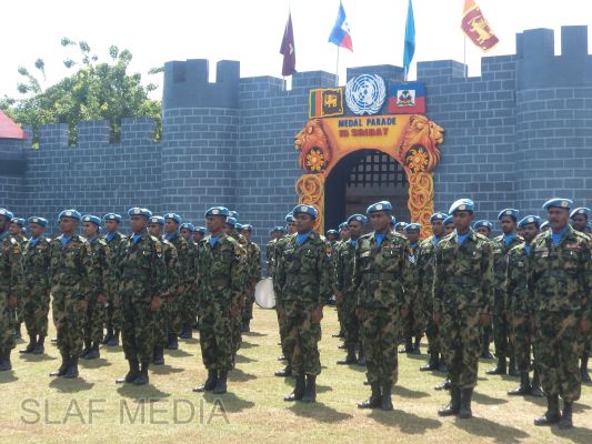 UN Medals
Awarded to Sri Lankan Peacekeepers in Republic of Haiti