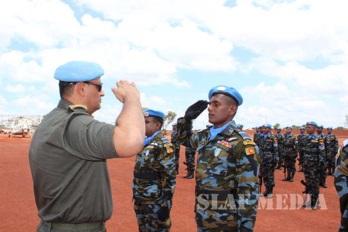 UN Peace Keeping Medal Award Ceremony of Sri Lanka Aviation Unit MINUSCA