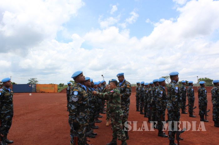 UN Peace Keeping Medal Award Ceremony of Sri Lanka Aviation Unit MINUSCA
