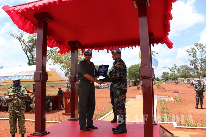 UN Peace Keeping Medal Award Ceremony of Sri Lanka Aviation Unit MINUSCA